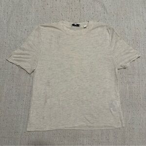 Vince Wool Cashmere Heather White Shirt